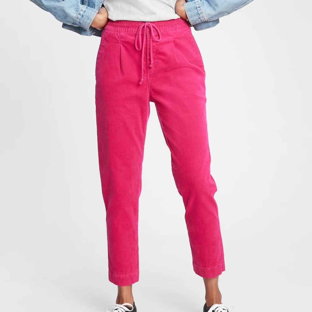 Pink corduroy pants